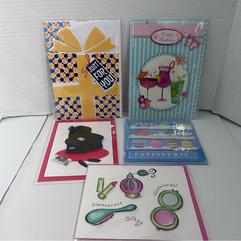 PAPER MAGIC GROUP 5 Colorful Greeting Card Set for birthdays